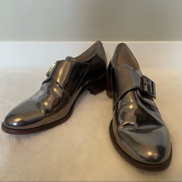 Louise et Cie "Faron" Monk Metallic Strap Shoe - Picture 4 of 11